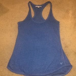 Blue Workout Tank Top
